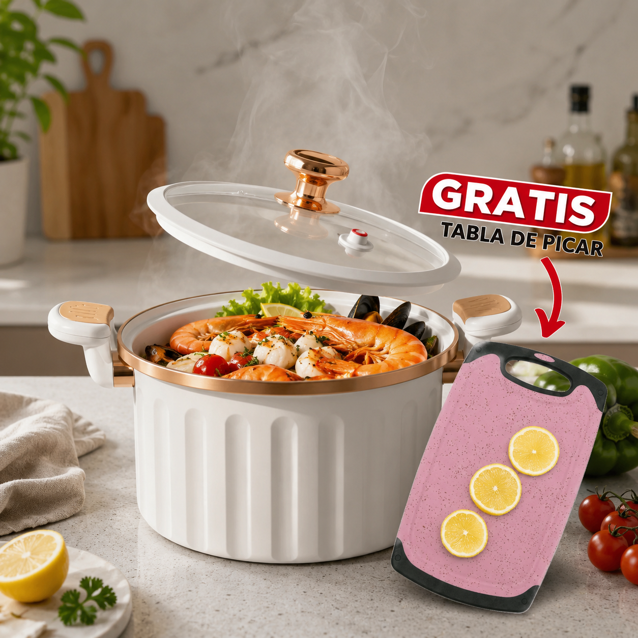 Olla MicroPresión Antiadherente Premium 10L