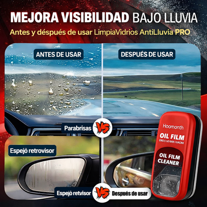 Limpiavidrios AntiLluvia PRO - Conduce con visión perfecta incluso bajo lluvia extrema