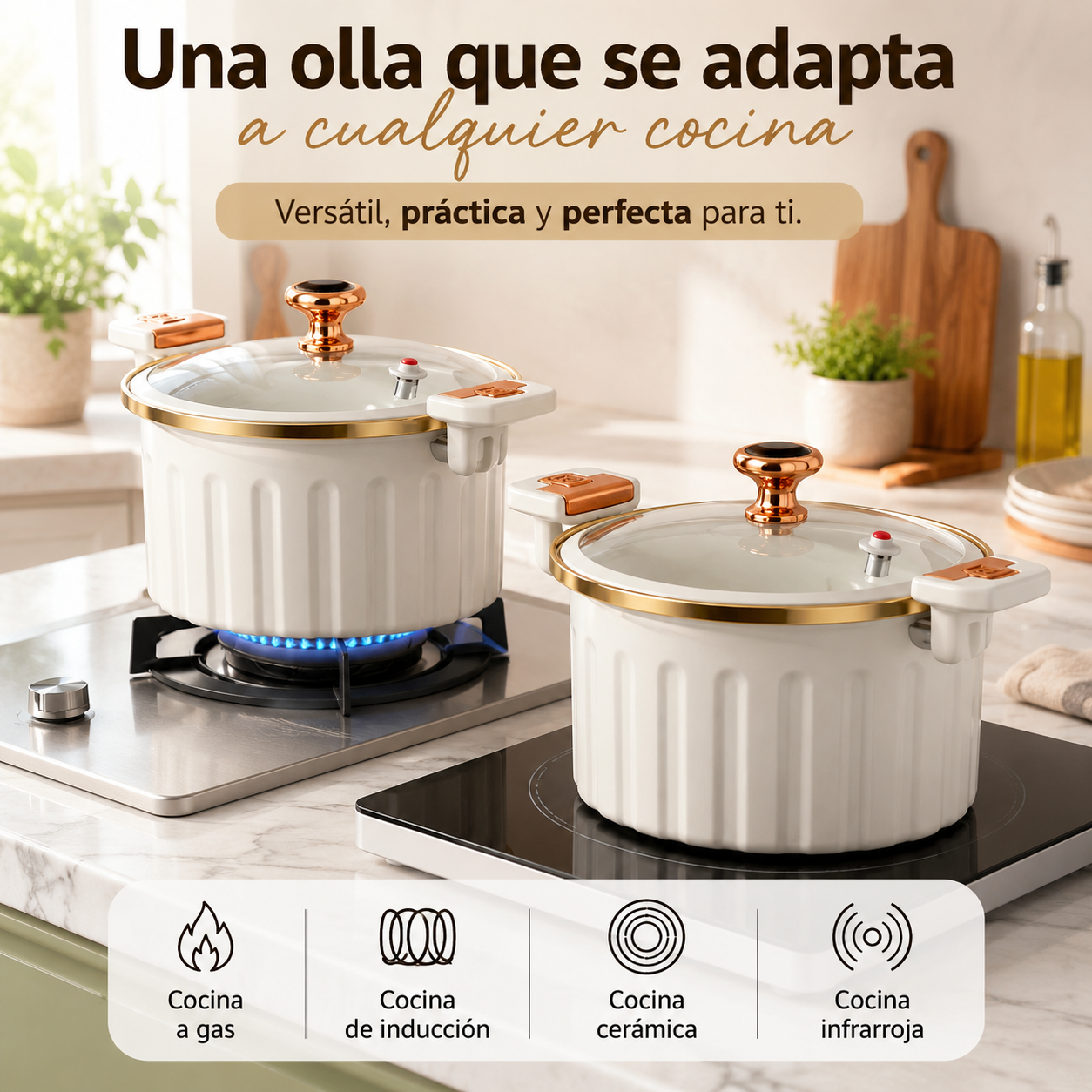 Olla MicroPresión Antiadherente Premium 10L