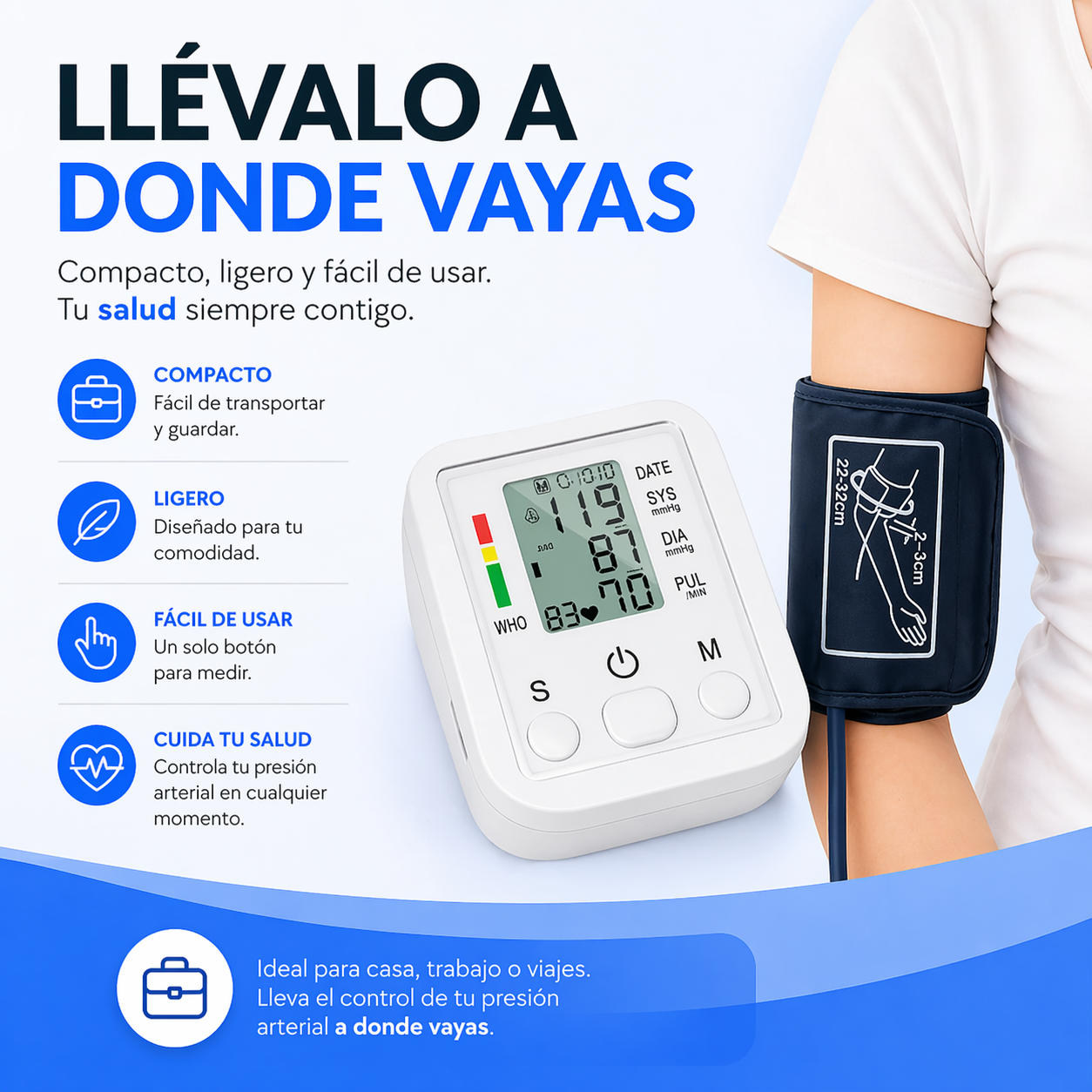 SmartTensión Plus- Controla tu presión y pulso en casa sin complicaciones y con guía por voz