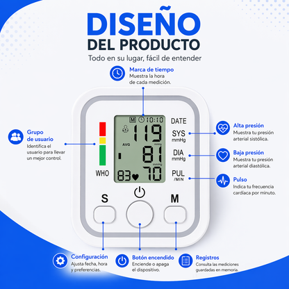 SmartTensión Plus- Controla tu presión y pulso en casa sin complicaciones y con guía por voz