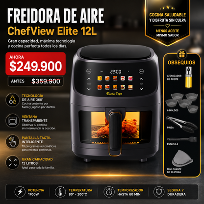 AIR FRYER 12 LITROS MAS OBSEQUIOS