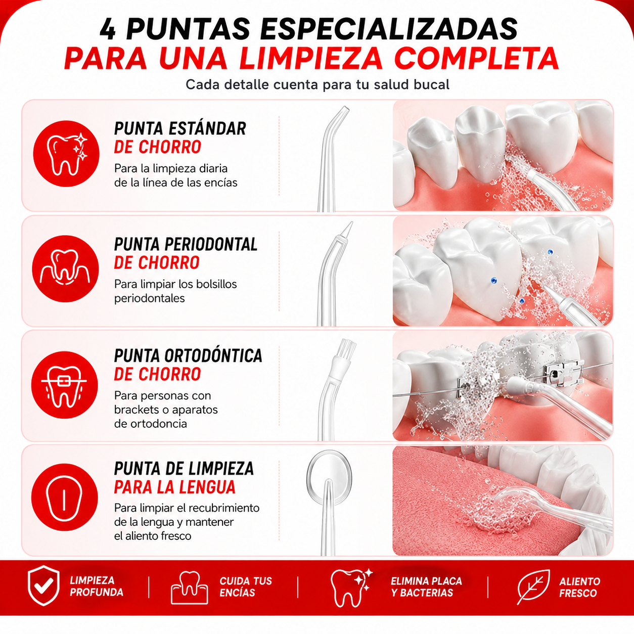 OralClean® Irrigador de Ultima Generación + Kit de Accesorios Gratis