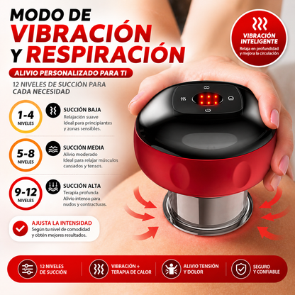Ventosa Smart Therapy- Alivia la tensión muscular en minutos sin salir de casa