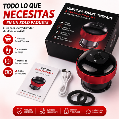 Ventosa Smart Therapy- Alivia la tensión muscular en minutos sin salir de casa
